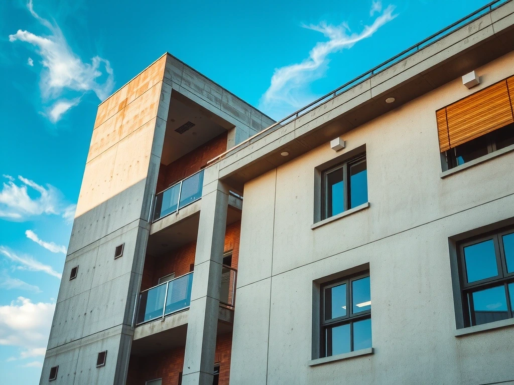 Finished building structure